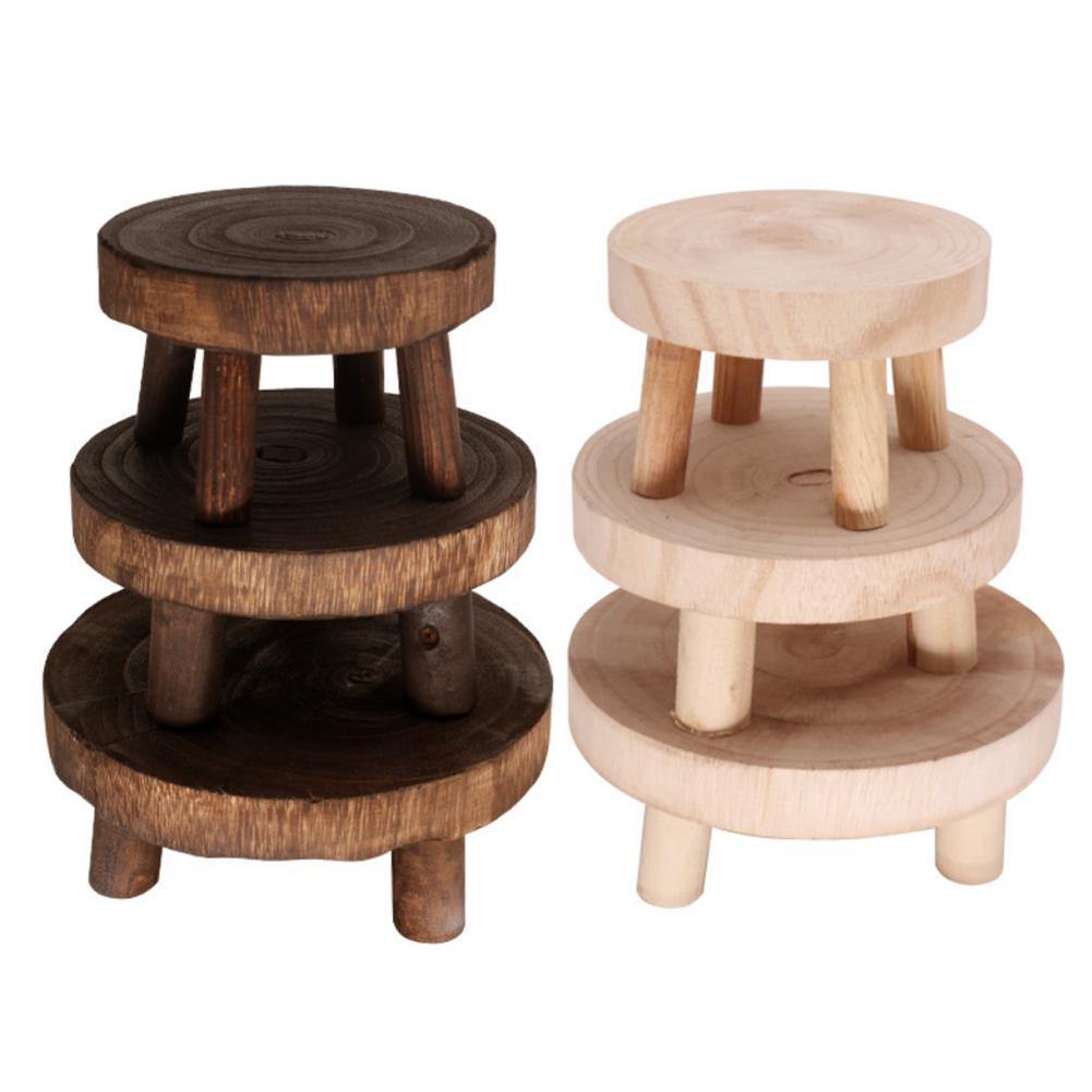 EcoPlanter Holz Pflanzenständer | Erhöhter Blumentopfhalter | Minimalistisches Design | Perfekt für Wohnzimmer