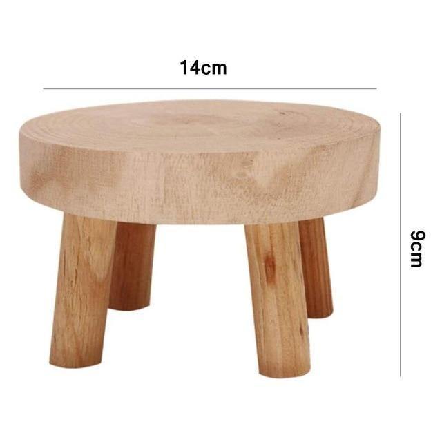 EcoPlanter Holz Pflanzenständer | Erhöhter Blumentopfhalter | Minimalistisches Design | Perfekt für Wohnzimmer