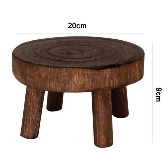 EcoPlanter Holz Pflanzenständer | Erhöhter Blumentopfhalter | Minimalistisches Design | Perfekt für Wohnzimmer