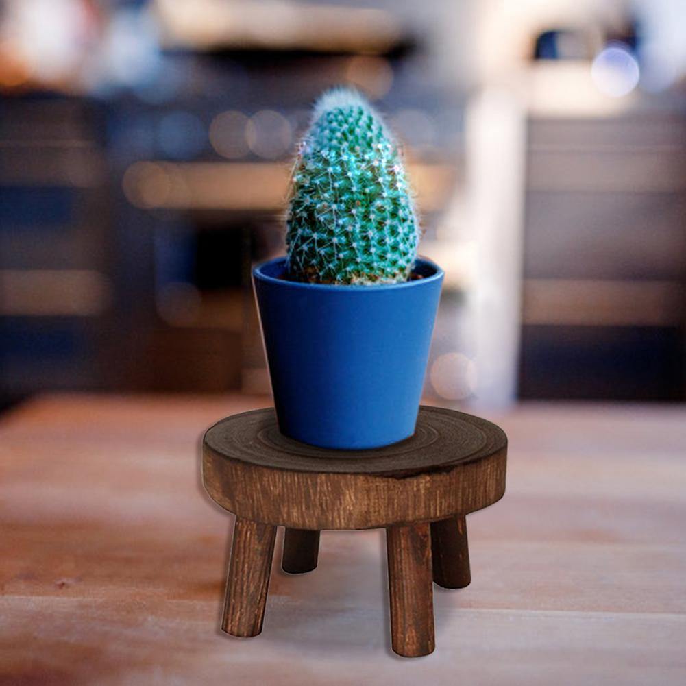 EcoPlanter Holz Pflanzenständer | Erhöhter Blumentopfhalter | Minimalistisches Design | Perfekt für Wohnzimmer