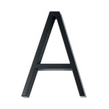 NumaraLux Moderne Hausnummern & Buchstaben | Rostfrei | Zinklegierung | Schwarze Oberfläche | Wetterfestes Design