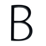 NumaraLux Moderne Hausnummern & Buchstaben | Rostfrei | Zinklegierung | Schwarze Oberfläche | Wetterfestes Design