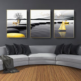 VistaArt Modernes Landschaftsleinwandposter | Wandkunst in Premium-Qualität | Dekoration für Wohnzimmer & Büro