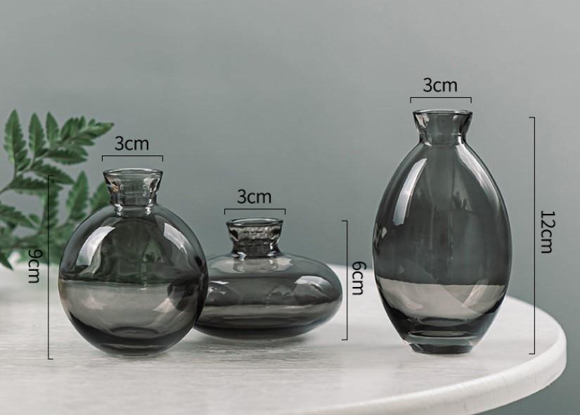 TrioVase Glasvasen Set | Stilvolles Design | Perfekte Dekoration | In verschiedenen Farben erhältlich