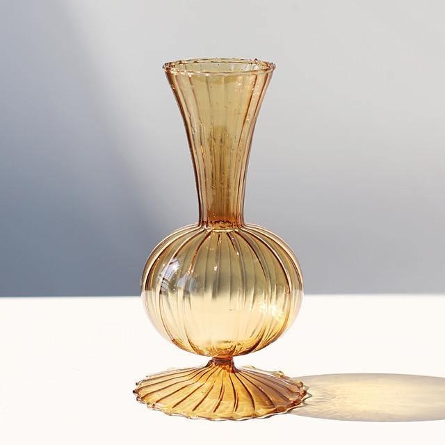 BloomCrest Retro-Blumenvase im Vintage-Stil | Dekorative Vase | Perfekt für Blumenarrangements | Eleganz für Zuhause