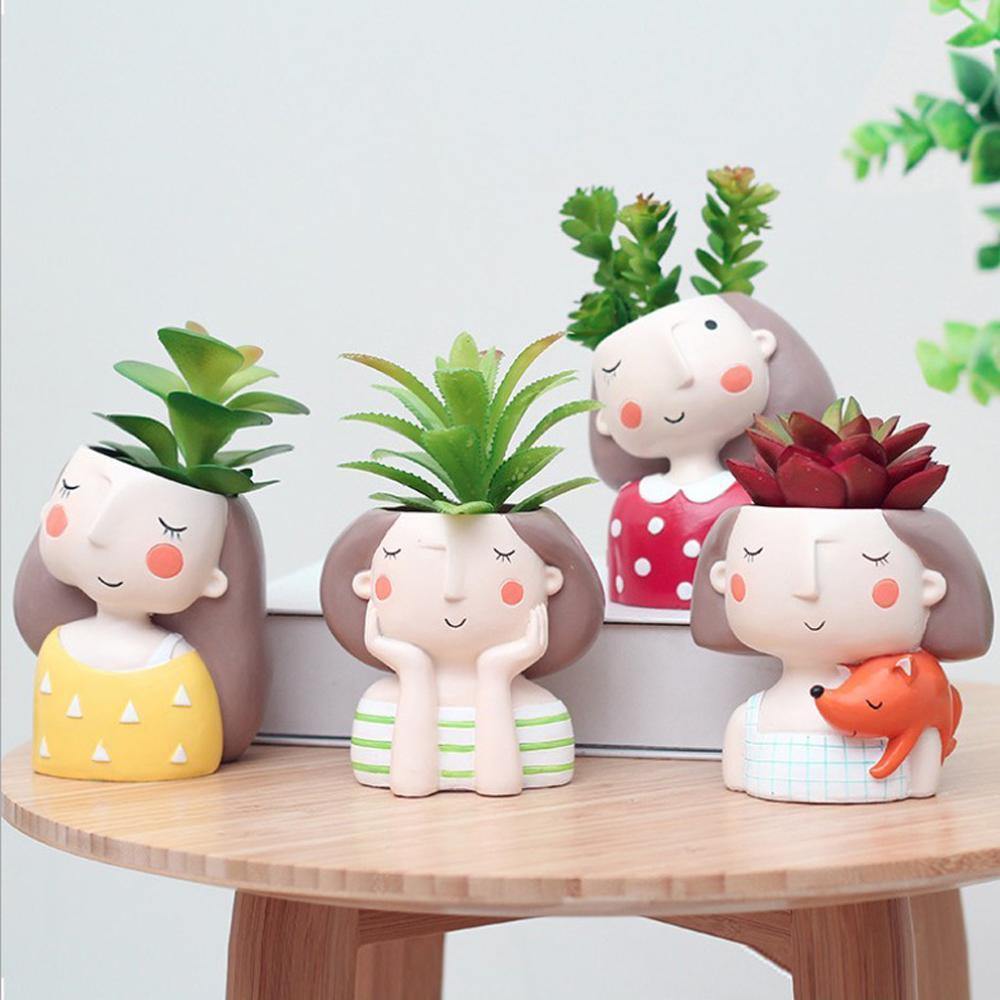 PlantJoy Keramik-Pflanztopf | Fröhliches Design | Handbemalt | Perfekt für Zimmerpflanzen