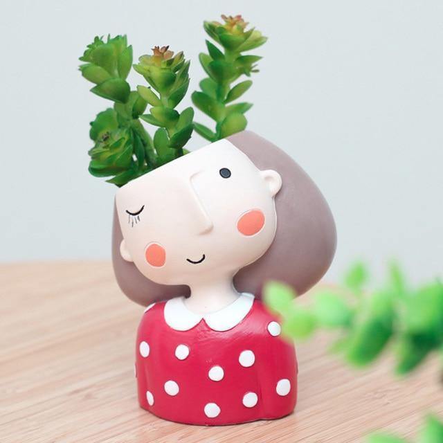 PlantJoy Keramik-Pflanztopf | Fröhliches Design | Handbemalt | Perfekt für Zimmerpflanzen