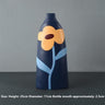 FloraCut Keramik Blumenvasen mit Ausschnitt-Design | Stilvolle Deko-Vasen | Verschiedene Farben