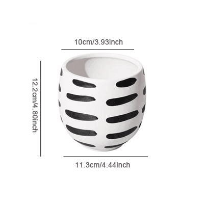DotSphere Keramikvase mit Modernen Punkten | Zeitlose Eleganz | Wohnaccessoires für Stilvolle Dekoration