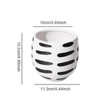 DotSphere Keramikvase mit Modernen Punkten | Zeitlose Eleganz | Wohnaccessoires für Stilvolle Dekoration