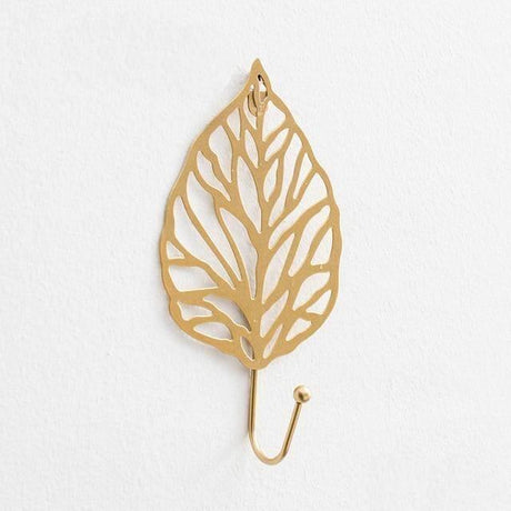 LeafLuxe Metall Wandhaken im Blätterdesign | Elegantes & Funktionales Dekor | In Gold & Blau erhältlich