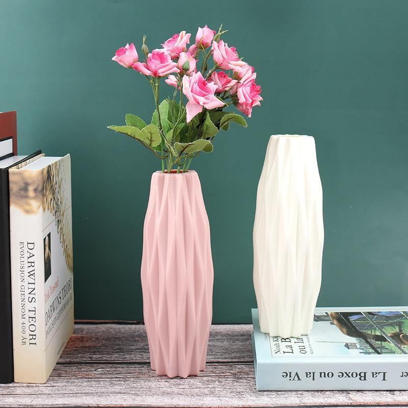 FormaSlim Geometrische Blumenvase | Schmale Vase | Modernes Design | Dekoration für Zuhause & Büro