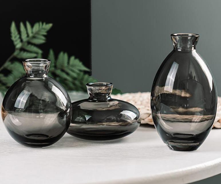 TrioVase Glasvasen Set | Stilvolles Design | Perfekte Dekoration | In verschiedenen Farben erhältlich