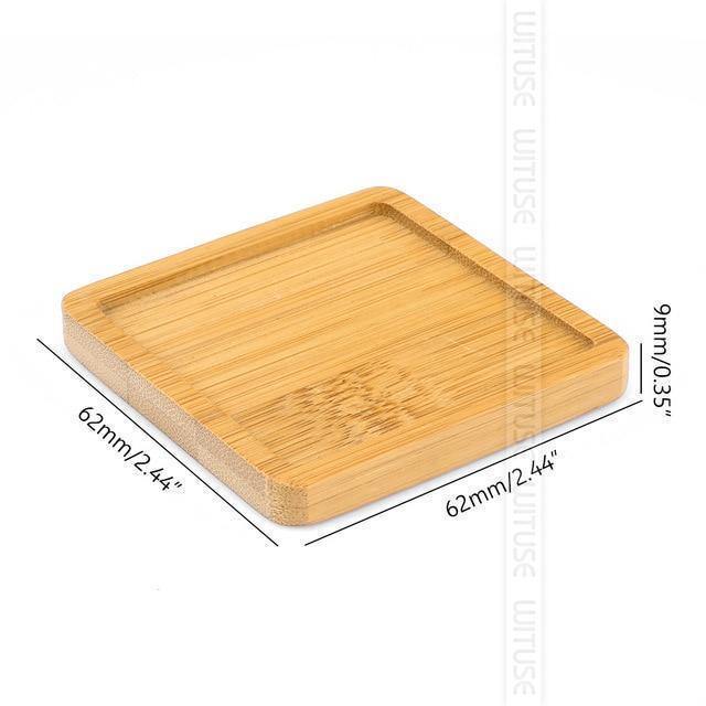 EcoTray Bambus Untersetzer für Blumentöpfe | Natürliche Pflanzenunterlagen in Verschiedenen Formen & Größen