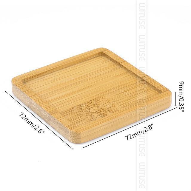 EcoTray Bambus Untersetzer für Blumentöpfe | Natürliche Pflanzenunterlagen in Verschiedenen Formen & Größen