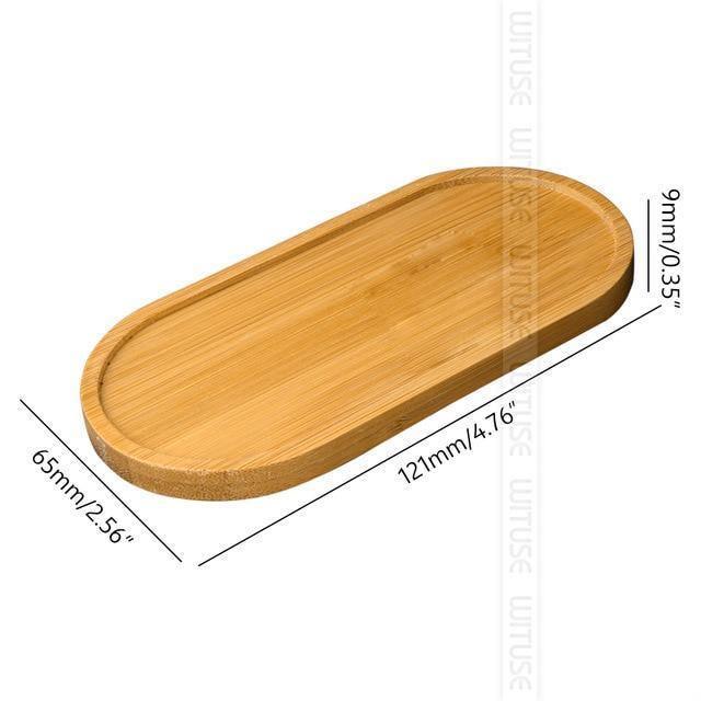 EcoTray Bambus Untersetzer für Blumentöpfe | Natürliche Pflanzenunterlagen in Verschiedenen Formen & Größen