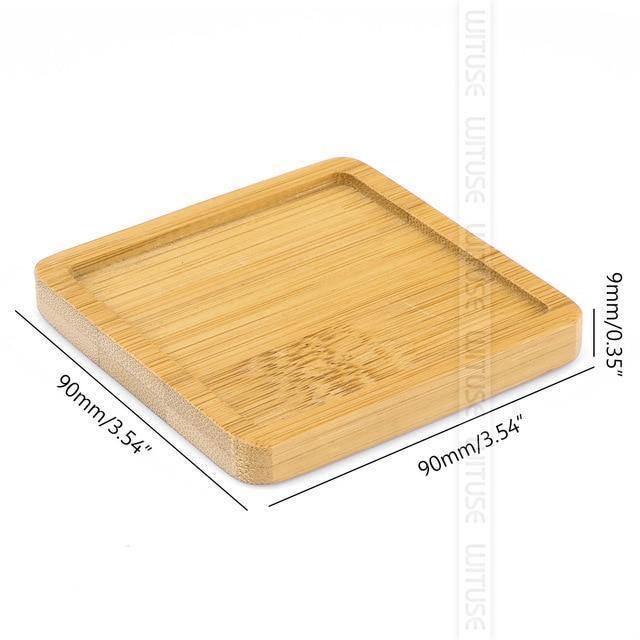 EcoTray Bambus Untersetzer für Blumentöpfe | Natürliche Pflanzenunterlagen in Verschiedenen Formen & Größen