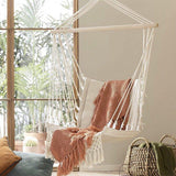 HammockEase Makramee Hängesessel | Handgefertigt | Boho Design | Bequeme Schaukel | Für Drinnen und Draußen