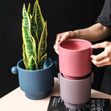 CreatiPot DIY Keramik Pflanzgefäße | Handbemalbare Töpfe für Kreative | In Verschiedenen Farben & Größen