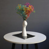 HandVase White Ceramic Blumenvasen | Kreatives Hand-Design | Stilvolle Tischdeko