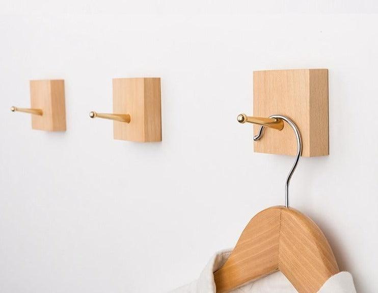 Hookaro Messing Wandhaken | Modernes Design | Elegante Aufbewahrung für Flur, Bad & Küche