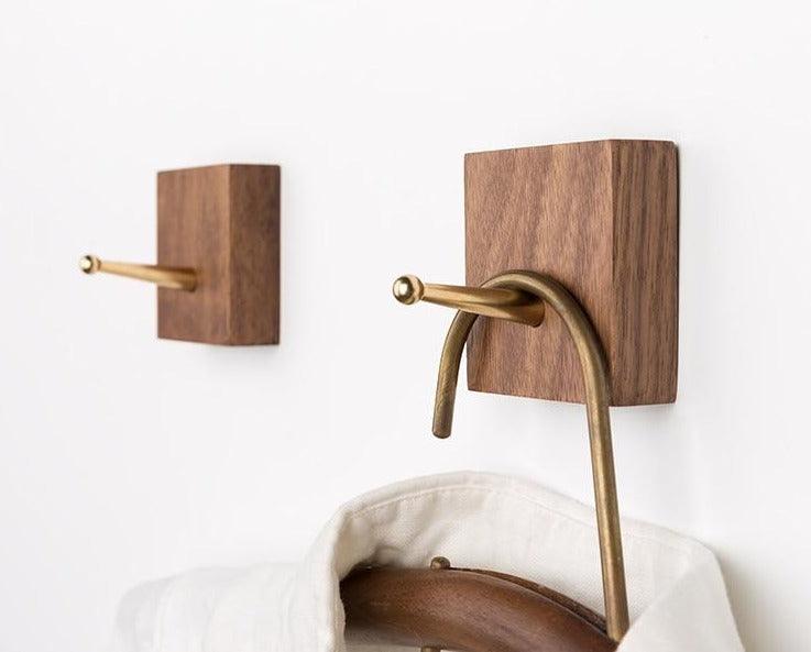 Hookaro Messing Wandhaken | Modernes Design | Elegante Aufbewahrung für Flur, Bad & Küche