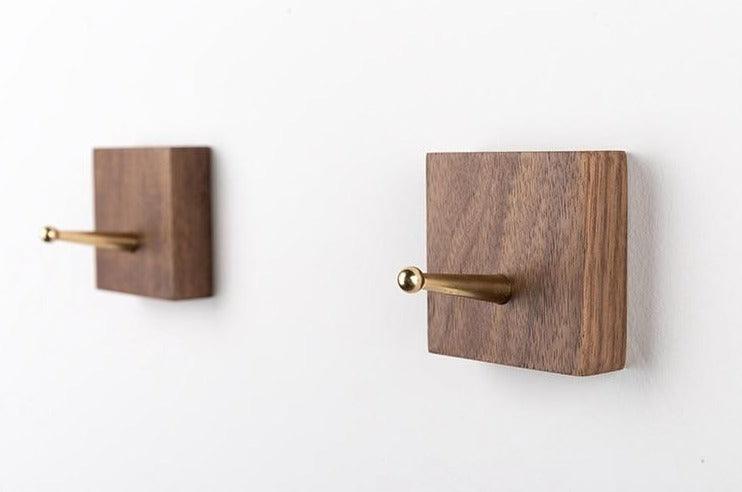 Hookaro Messing Wandhaken | Modernes Design | Elegante Aufbewahrung für Flur, Bad & Küche