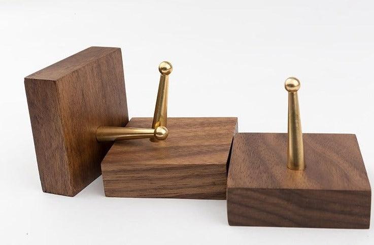 Hookaro Messing Wandhaken | Modernes Design | Elegante Aufbewahrung für Flur, Bad & Küche