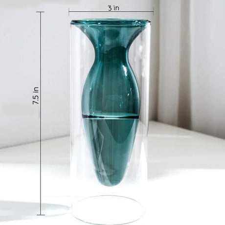 Groova Moderne Glasvasen | Einzigartiges Design | Farbenfrohe Dekoration für Zuhause & Büro