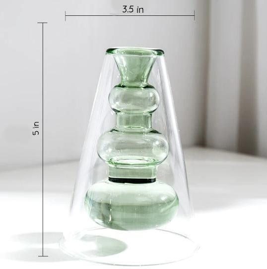 Groova Moderne Glasvasen | Einzigartiges Design | Farbenfrohe Dekoration für Zuhause & Büro