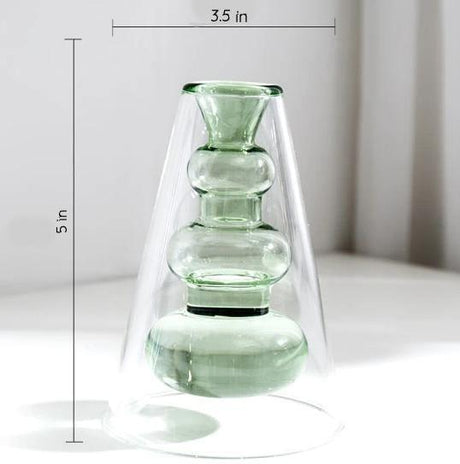 Groova Moderne Glasvasen | Einzigartiges Design | Farbenfrohe Dekoration für Zuhause & Büro