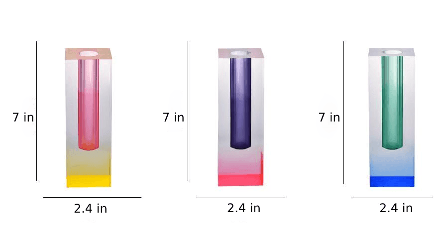 PrismVase Moderne Acrylvase im Prisma-Design | Zeitlos & Elegant | Perfekte Deko für Zuhause