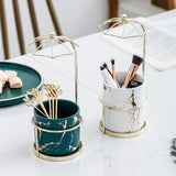 LustraGold Ceramic Swirl Planter mit Goldständer | Eleganter Keramiktopf | Stilvolle Pflanzenhalterung für Zuhause