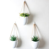HangingCharm Keramik-Hängepflanzgefäße in Taschenform | Stilvolle Pflanzenhalter | Dekoration für Zuhause & Garten