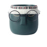 FaceArt Keramik Blumentopf mit Brille & Stirnband | Modernes Design | Dekorative Pflanzenvase
