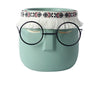 FaceArt Keramik Blumentopf mit Brille & Stirnband | Modernes Design | Dekorative Pflanzenvase