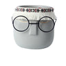 FaceArt Keramik Blumentopf mit Brille & Stirnband | Modernes Design | Dekorative Pflanzenvase