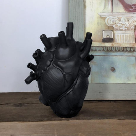 HeartGlow Anatomie Herz Keramikvase | Stilvolle Dekoration | Kreative Geschenkidee