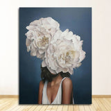 FloraMuse Abstrakte Blumenmuster Leinwanddruck | Elegante Wandkunst | Moderne Dekoration für Zuhause