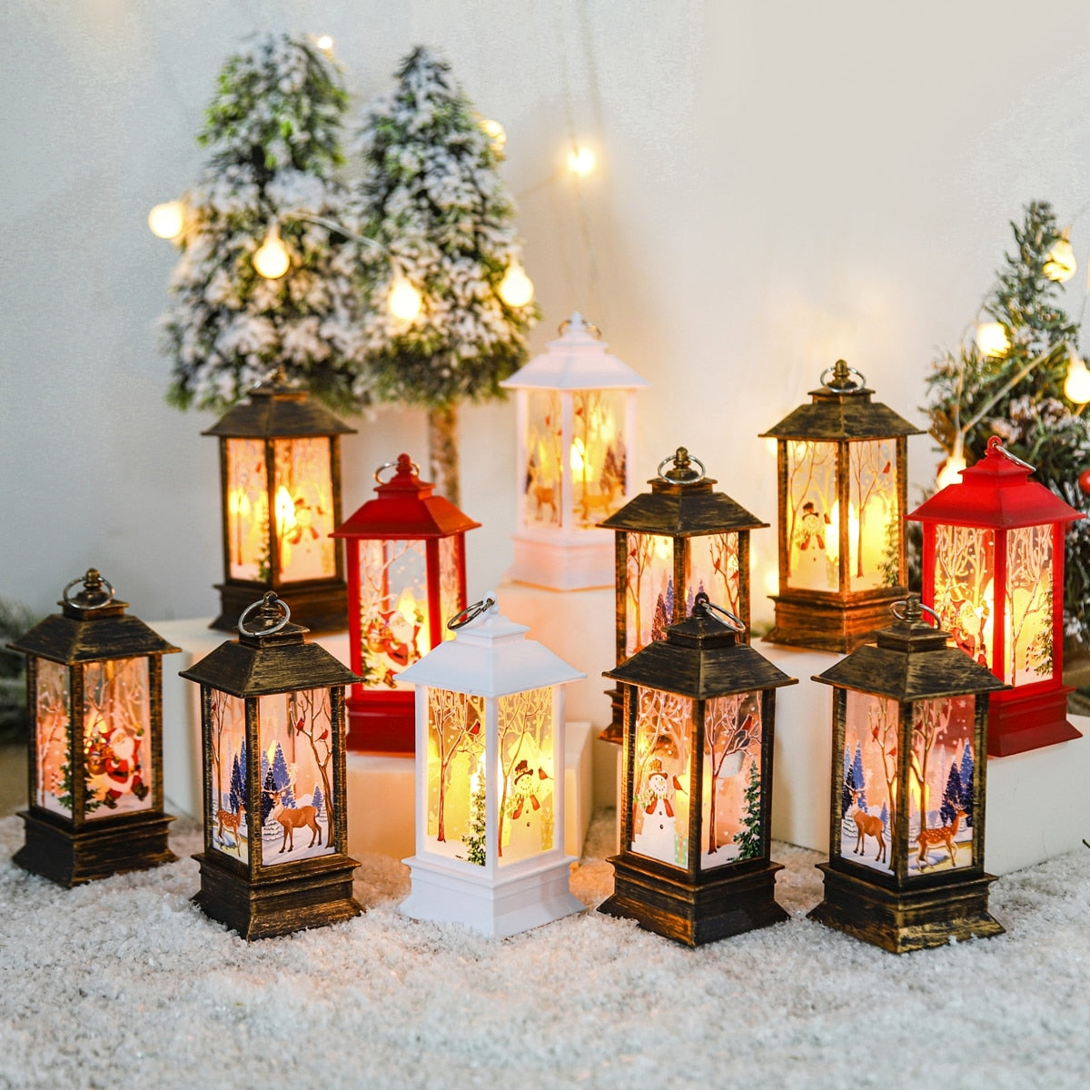 FrostLume Weihnachtslaterne | LED Schneemann Deko | Festliche Stimmung | Perfekt für Weihnachten