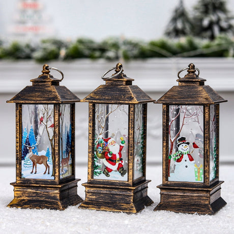 FrostLume Weihnachtslaterne | LED Schneemann Deko | Festliche Stimmung | Perfekt für Weihnachten