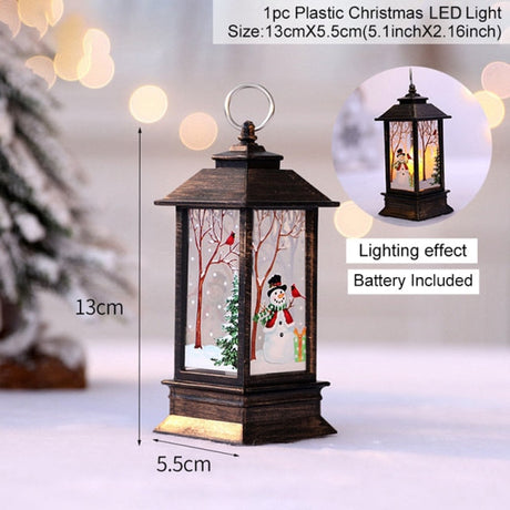 FrostLume Weihnachtslaterne | LED Schneemann Deko | Festliche Stimmung | Perfekt für Weihnachten