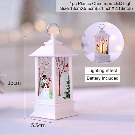 FrostLume Weihnachtslaterne | LED Schneemann Deko | Festliche Stimmung | Perfekt für Weihnachten