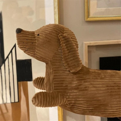 DoxiPlush Dackel Hundekissen | Weiches Kuschelkissen | Niedliches Dekokissen für Zuhause