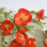 BloomCharm Künstliche Blumen Deko | Realistische Mohnblumen | Verschiedene Farben & Größen