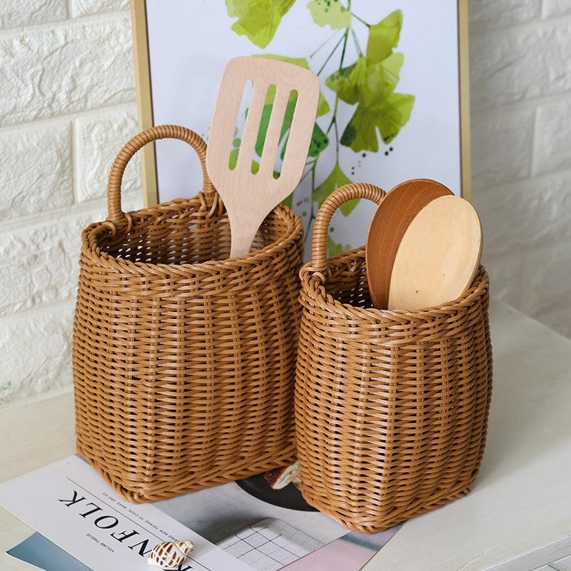CottageBloom - Ländlicher Hängepflanzkorb | Vintage-Stil | Dekorative Eleganz