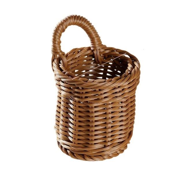 CottageBloom - Ländlicher Hängepflanzkorb | Vintage-Stil | Dekorative Eleganz