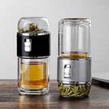 ThermoLeaf Doppelwandige Tee-Infuser Thermosflasche | Doppelglas | Nachhaltig | Tee- & Kaffeezubereitung