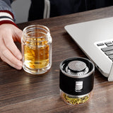 ThermoLeaf Doppelwandige Tee-Infuser Thermosflasche | Doppelglas | Nachhaltig | Tee- & Kaffeezubereitung