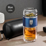 ThermoLeaf Doppelwandige Tee-Infuser Thermosflasche | Doppelglas | Nachhaltig | Tee- & Kaffeezubereitung